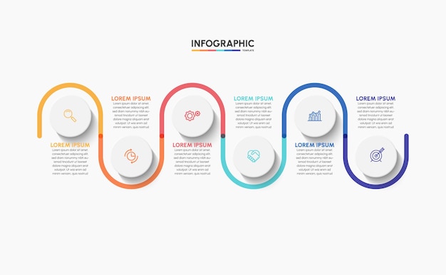 Modello di infografica aziendale di presentazione