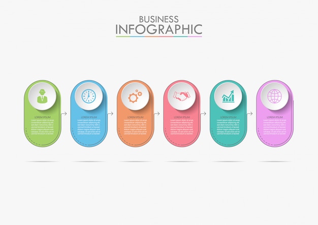 Modello di infografica di presentazione aziendale