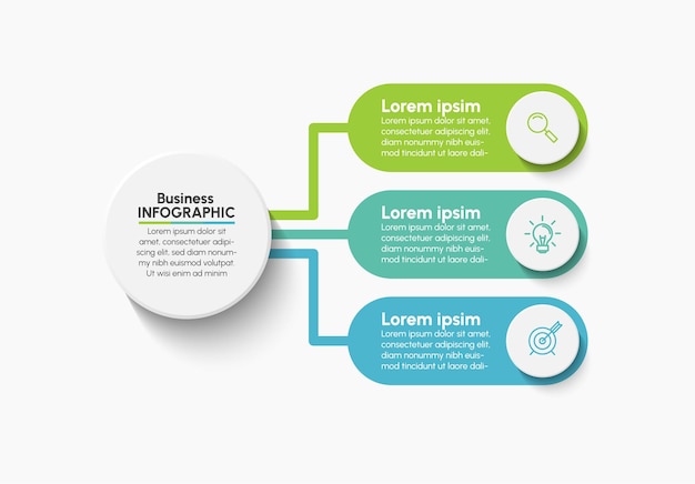 Modello di infografica di presentazione aziendale