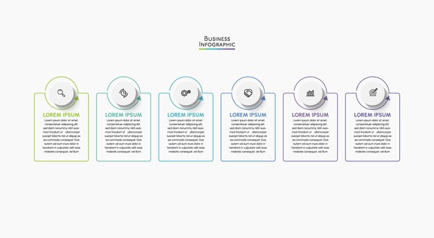 Modello di infografica di presentazione aziendale