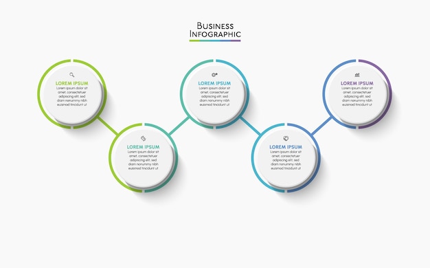 Презентационный бизнес-инфографический шаблон