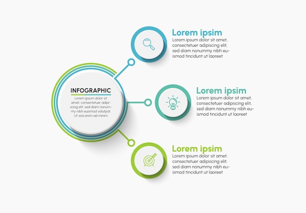 Modello di infografica di presentazione aziendale