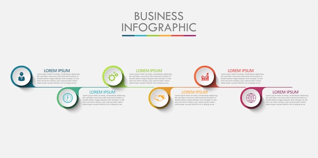 Modello di infografica di presentazione aziendale