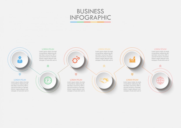Modello di infografica di presentazione aziendale