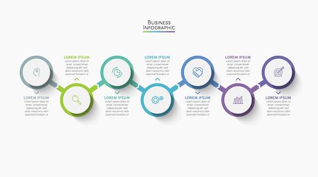 벡터 프레 젠 테이 션 비즈니스 infographic 템플릿