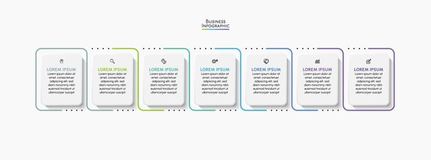 Vector presentation business infographic template