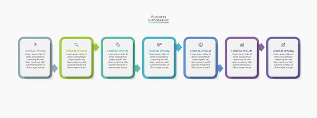 Modello di infografica di presentazione aziendale