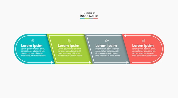 Vector presentation business infographic template