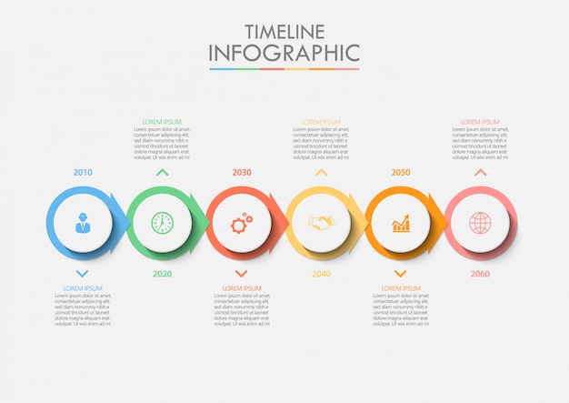 Modello di infografica di presentazione aziendale