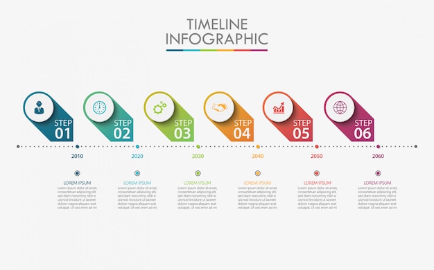 Modello di infografica di presentazione aziendale