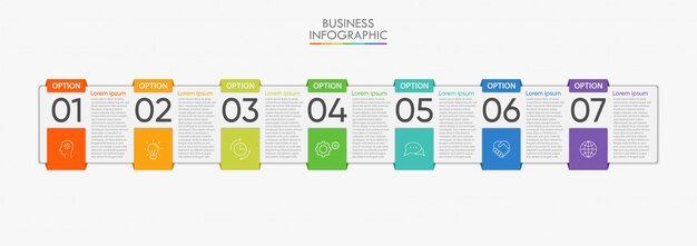 Modello di presentazione aziendale infografica