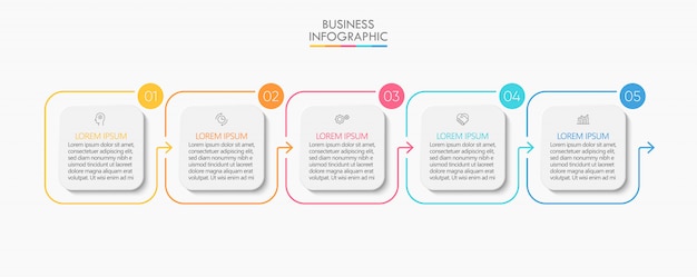 Modello di presentazione aziendale infografica