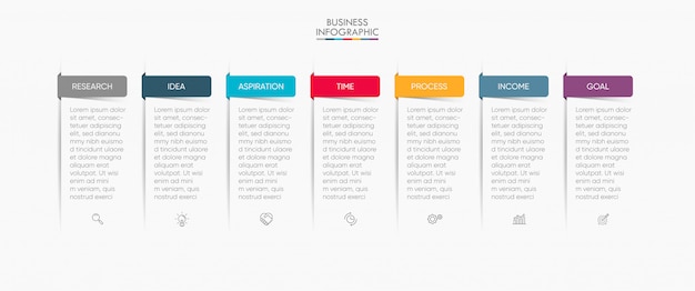 Vector presentation business infographic template