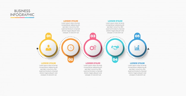 Презентация бизнес-инфографики шаблон