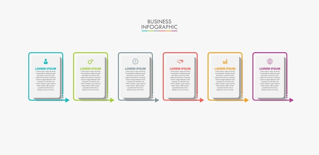 Modello di presentazione aziendale infografica