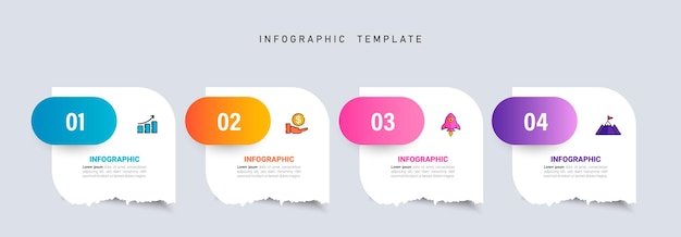 Modello di infografica aziendale di presentazione