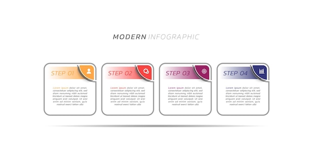 Presentation business infographic visualization template design