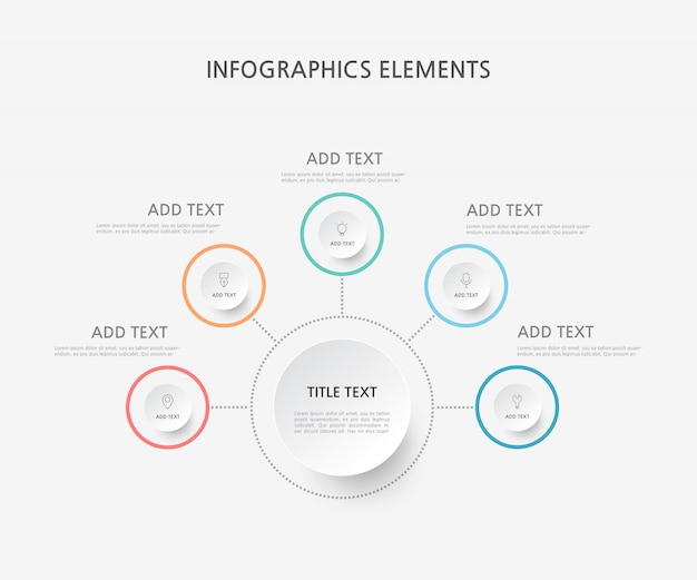 Presentation business infographics template. illustration.