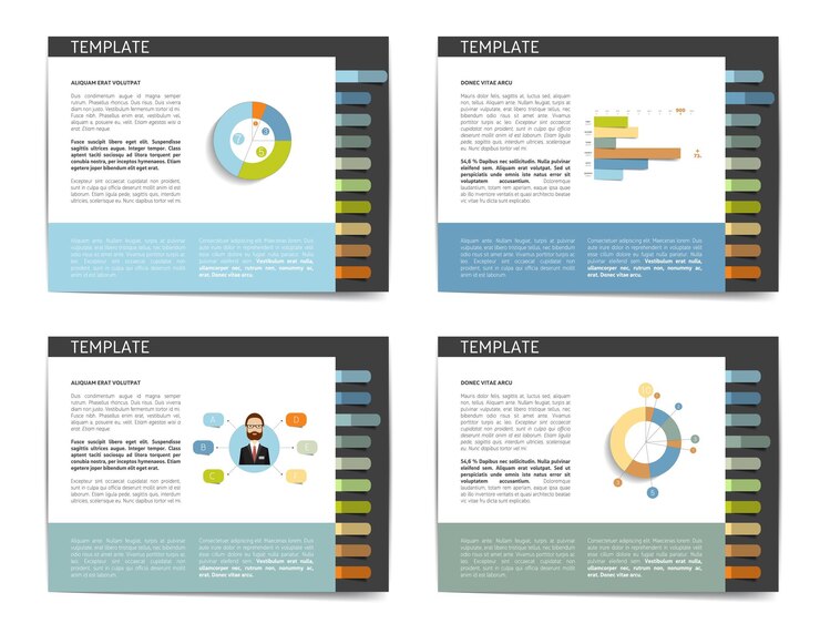 Vector presentation business templates infographics for leaflet poster slide magazine book brochure website print