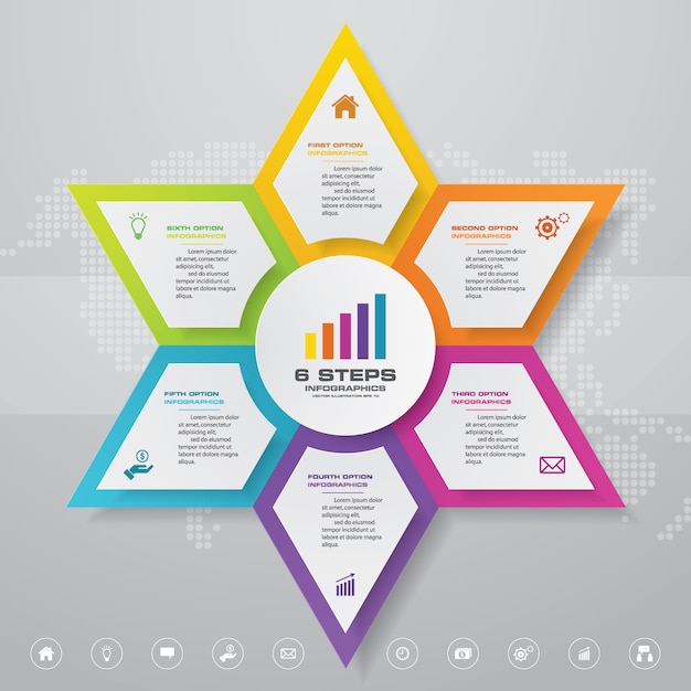Vector presentation chart infographic element