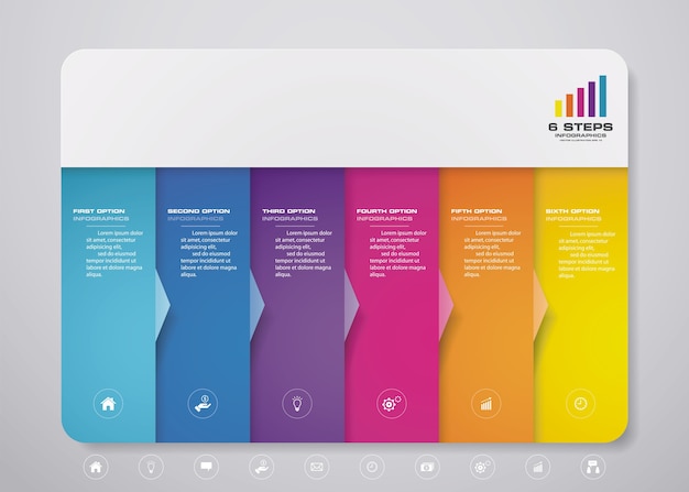 Vector presentation chart infographic element