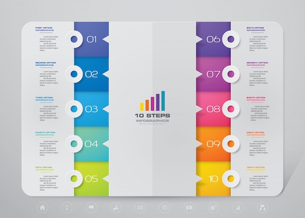 Grafico di presentazione infografica