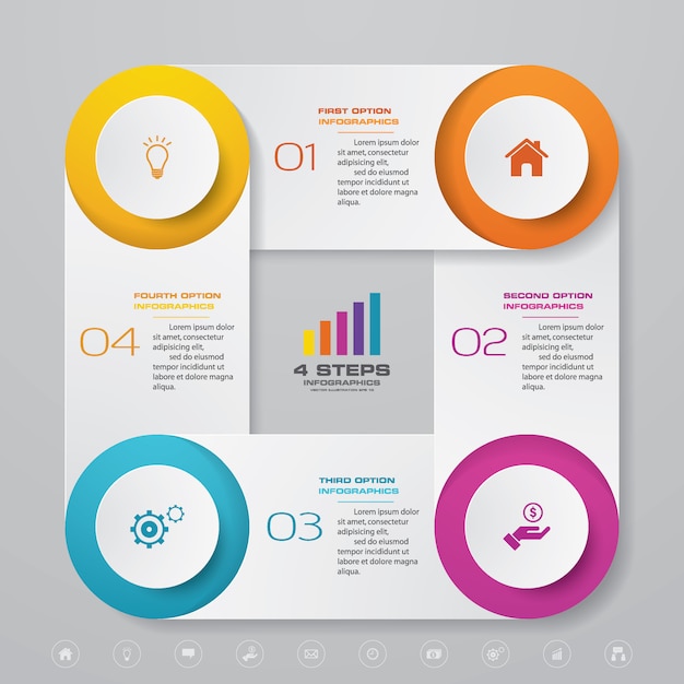 Presentation chart infographic