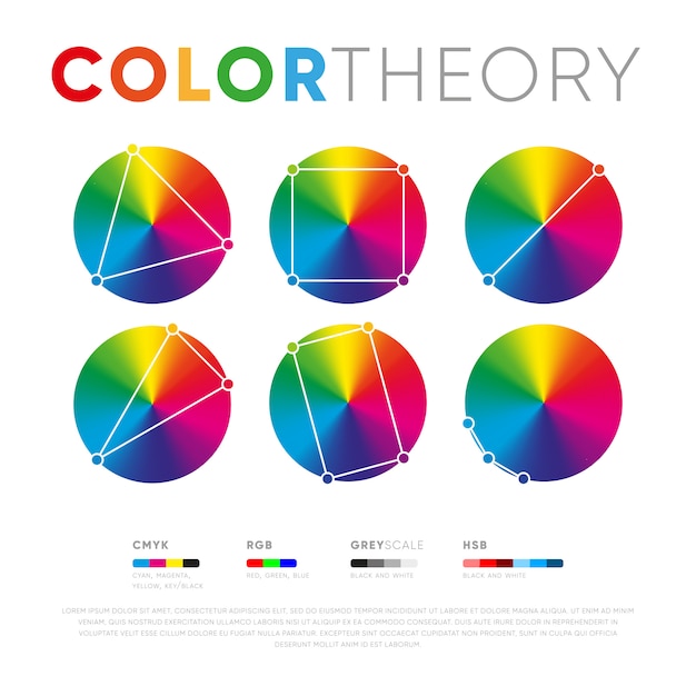 Vector presentation of colors relationship in set