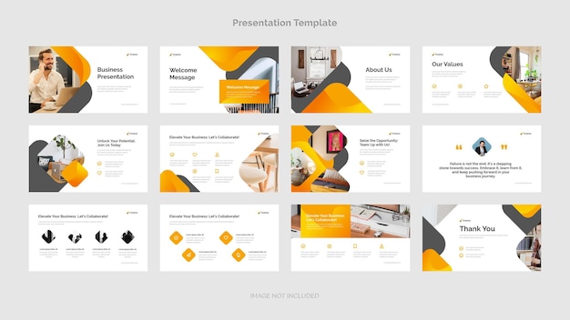 Presentation design layout template