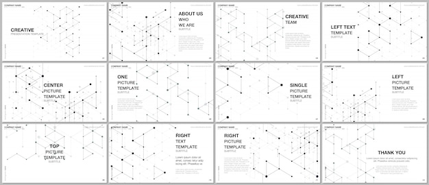 Vector presentation design vector templates