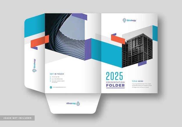 Presentation folder for business or company