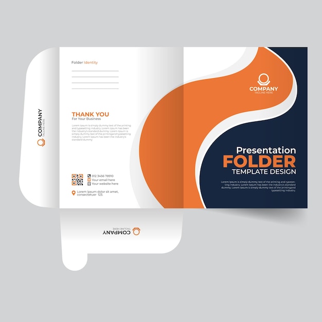 presentation folder design company report cover or file folder design real estate file cases