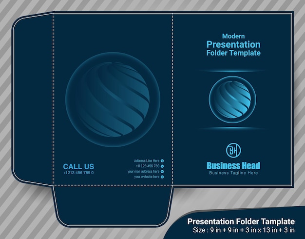 Presentation folder design