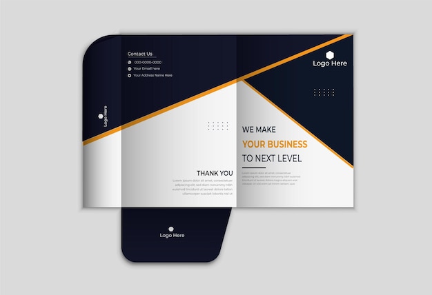 Presentation folder template for the corporate office