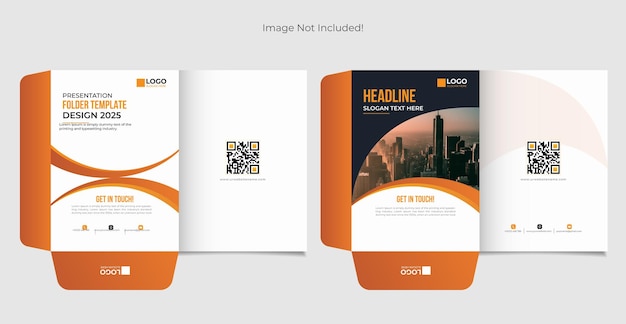 Presentation folder template design