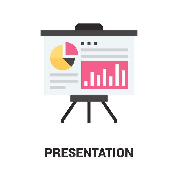 Presentation icon concept