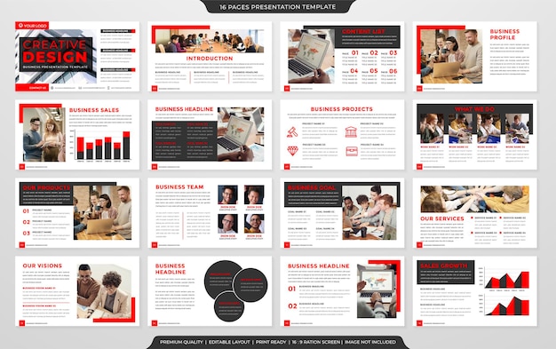 presentation layout brochure use for annual report and company profile vector template