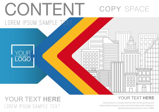 Vector presentation layout template