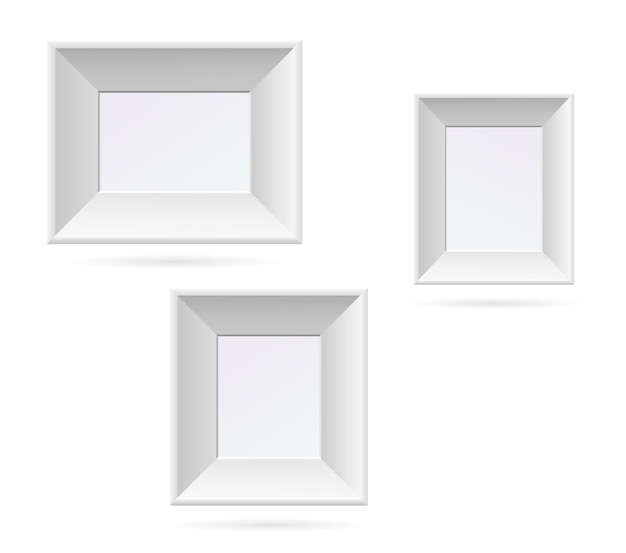 透明な背景に影を持つプレゼンテーション長方形の額縁デザイン要素
