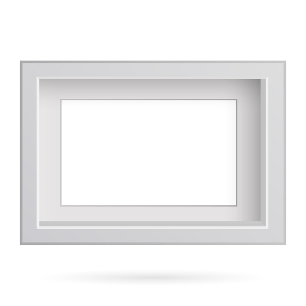 Presentation set square picture frame design with shadow on transparent background 3D Board Banner Stand on isolated clean blank table Vector illustration EPS 10 for photo image text promotional