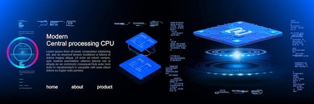 Presentation of a superpowerful processor New generation processor for processing large amounts of information Advanced cyber technologies