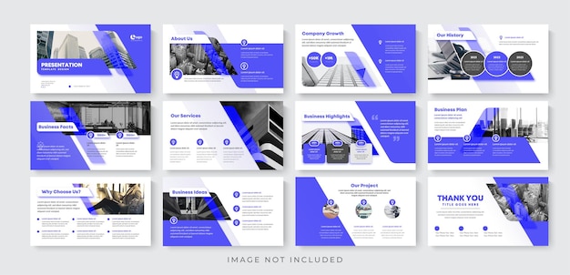 Vector presentation template layout design powerpoint business presentation multipurpose template design