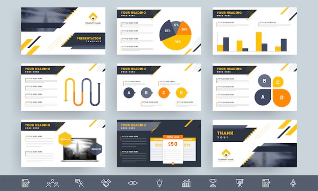 Presentation template layout