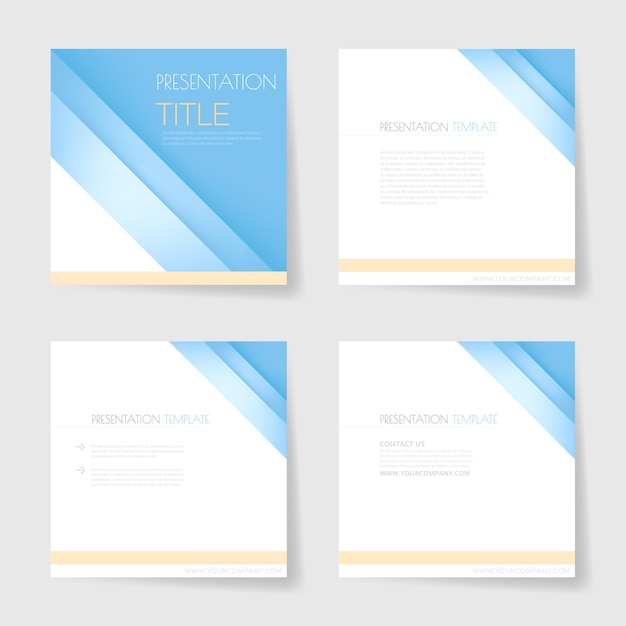 Presentation template vector background overlap layer for design