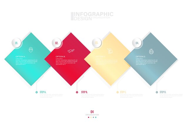 Presentation Vector infographic template stock illustration Infographic List Icons Shopping