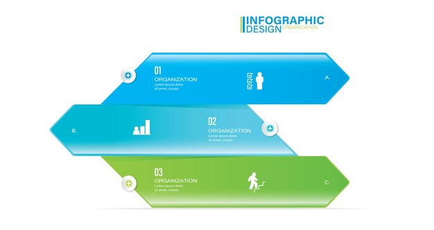 3 단계 재고 일러스트 인포 그래픽 목록 아이콘 프리젠 테이션 벡터 인포 그래픽 템플릿