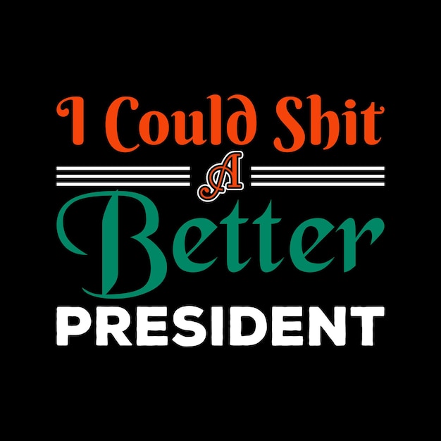 Design della t-shirt del giorno del presidente. giorno del presidente degli stati uniti