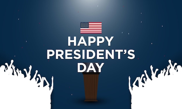 President's Day achtergrond ontwerp vectorillustratie