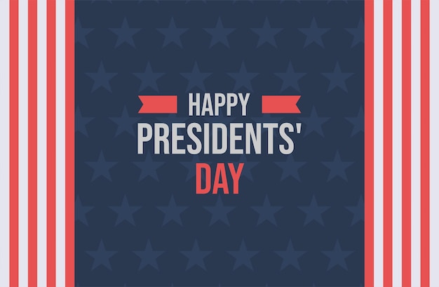 President's Day Background Design. Banner, Poster, Greeting Card. Vector Illustration.