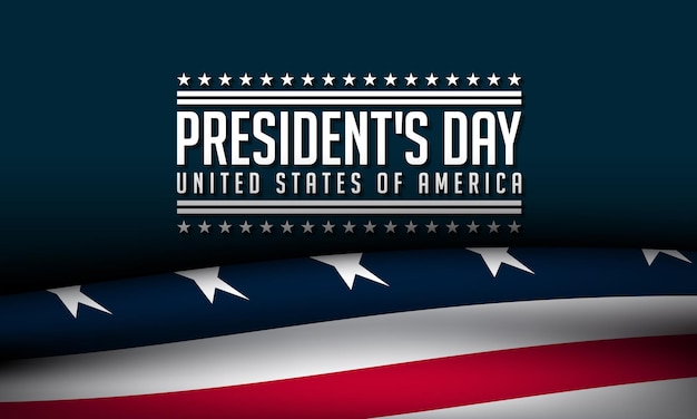 Vector president's day background design